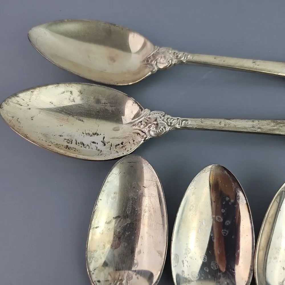 Vintage Baroque by Godinger Flatware Lot of 16 Spoons Silverplate for Craft